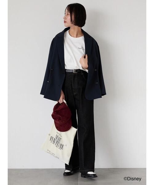 Lugnoncure（ルノンキュール）の「【Disney】FANTASIA/ラグランTシャツ1（Tシャツ/カットソー・レディース・オフホワイト/チャコールグレー/ブラック・F）」の6枚目の写真