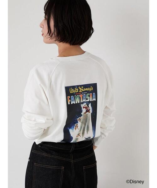 Lugnoncure（ルノンキュール）の「【Disney】FANTASIA/ラグランTシャツ1（Tシャツ/カットソー・レディース・オフホワイト/チャコールグレー/ブラック・F）」の9枚目の写真