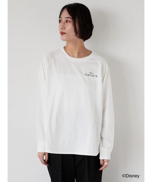 Lugnoncure（ルノンキュール）の「【Disney】FANTASIA/ラグランTシャツ1（Tシャツ/カットソー・レディース・オフホワイト/チャコールグレー/ブラック・F）」の11枚目の写真