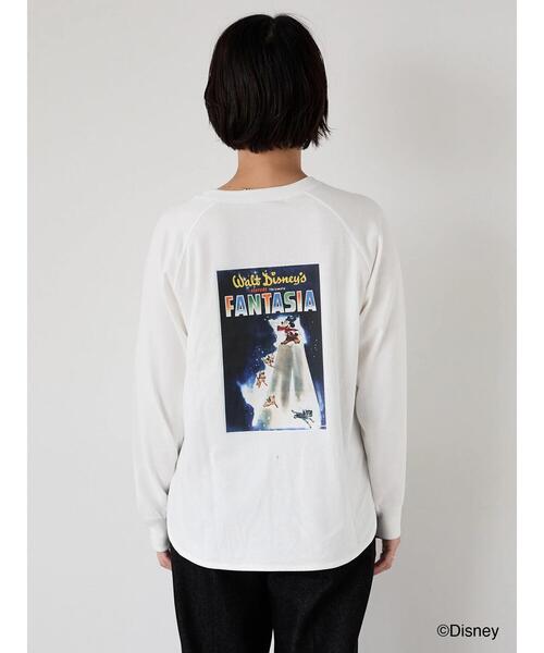 Lugnoncure（ルノンキュール）の「【Disney】FANTASIA/ラグランTシャツ1（Tシャツ/カットソー・レディース・オフホワイト/チャコールグレー/ブラック・F）」の13枚目の写真