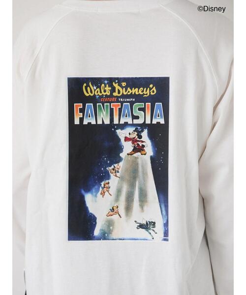Lugnoncure（ルノンキュール）の「【Disney】FANTASIA/ラグランTシャツ1（Tシャツ/カットソー・レディース・オフホワイト/チャコールグレー/ブラック・F）」の14枚目の写真