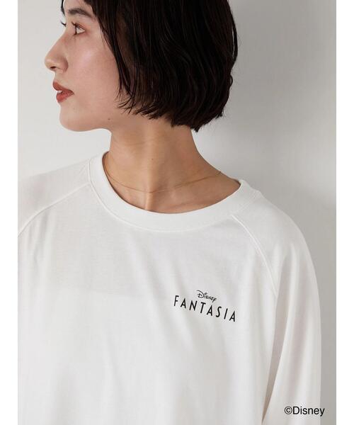 Lugnoncure（ルノンキュール）の「【Disney】FANTASIA/ラグランTシャツ1（Tシャツ/カットソー・レディース・オフホワイト/チャコールグレー/ブラック・F）」の15枚目の写真