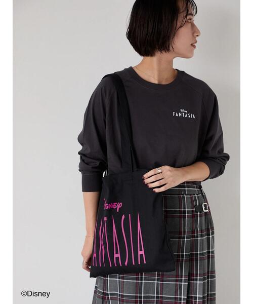 Lugnoncure（ルノンキュール）の「【Disney】FANTASIA/ラグランTシャツ1（Tシャツ/カットソー・レディース・オフホワイト/チャコールグレー/ブラック・F）」の19枚目の写真