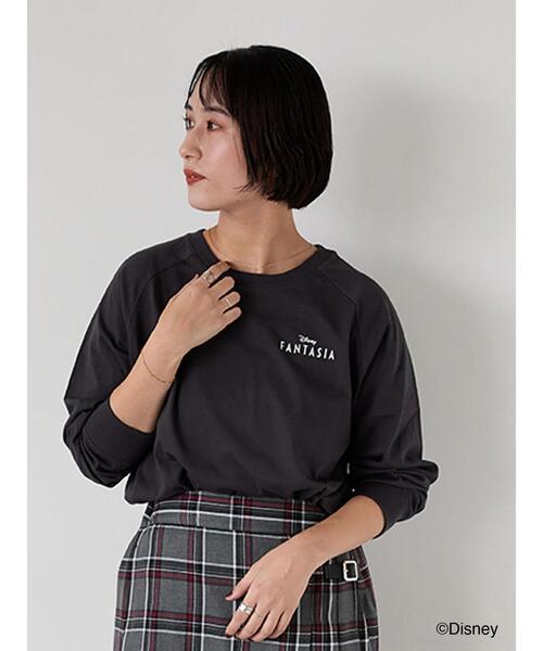 Lugnoncure（ルノンキュール）の「【Disney】FANTASIA/ラグランTシャツ1（Tシャツ/カットソー・レディース・オフホワイト/チャコールグレー/ブラック・F）」の20枚目の写真