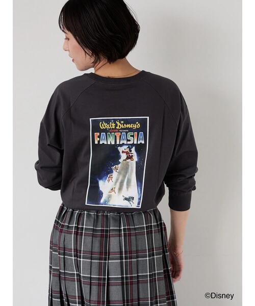 Lugnoncure（ルノンキュール）の「【Disney】FANTASIA/ラグランTシャツ1（Tシャツ/カットソー・レディース・オフホワイト/チャコールグレー/ブラック・F）」の21枚目の写真
