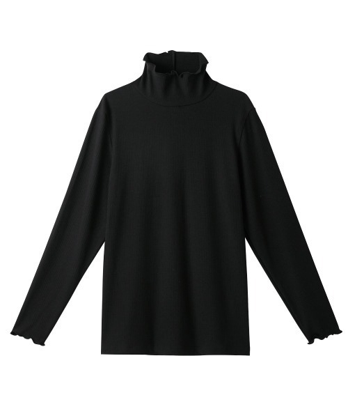 nissen(ニッセン)の「リブハイネック長袖インナー(Tシャツ/カットソー・レディース・チャコール/マスタード/ブラック・M/3L/L/LL/S)」の18枚目の写真
