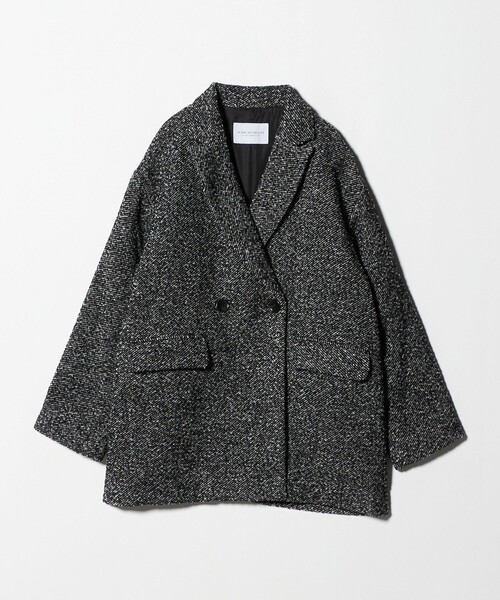 A DAY IN THE LIFE UNITED ARROWS(アデイインザライフユナイテッドアローズ)の「ループ ツイードライク テーラードコート <A DAY IN THE LIFE>(その他アウター・レディース・ライトグレー/ブラック/モカ・FREE)」の2枚目の写真