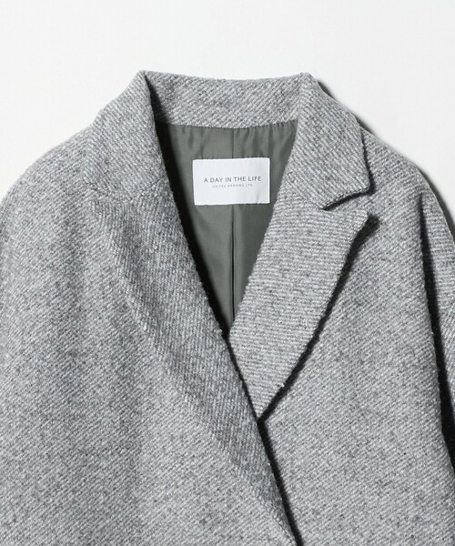 A DAY IN THE LIFE UNITED ARROWS(アデイインザライフユナイテッドアローズ)の「ループ ツイードライク テーラードコート <A DAY IN THE LIFE>(その他アウター・レディース・ライトグレー/ブラック/モカ・FREE)」の13枚目の写真
