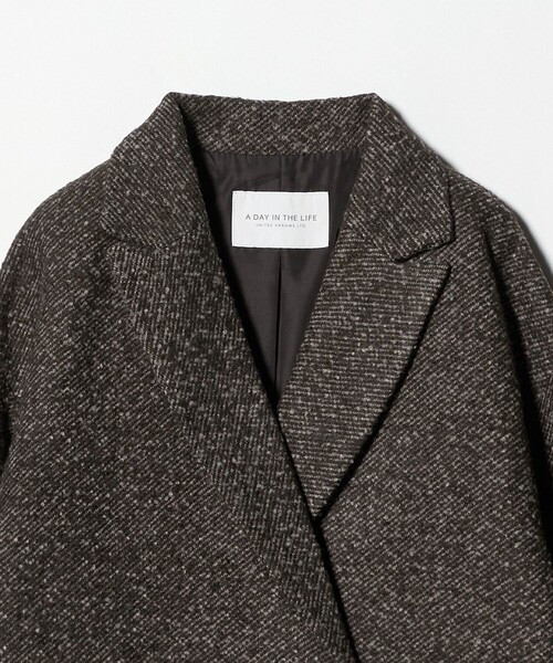 A DAY IN THE LIFE UNITED ARROWS(アデイインザライフユナイテッドアローズ)の「ループ ツイードライク テーラードコート <A DAY IN THE LIFE>(その他アウター・レディース・ライトグレー/ブラック/モカ・FREE)」の18枚目の写真