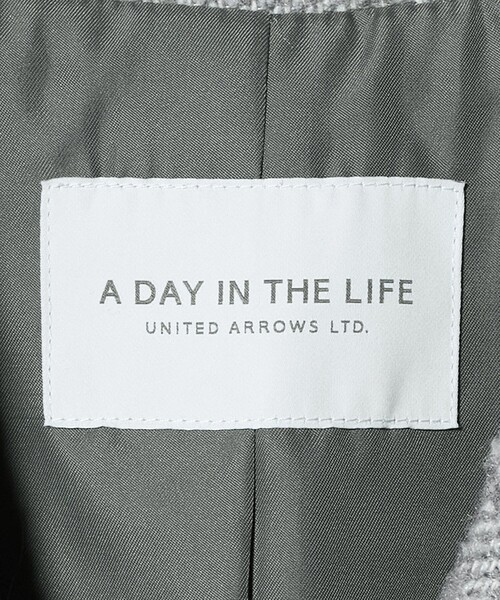 A DAY IN THE LIFE UNITED ARROWS(アデイインザライフユナイテッドアローズ)の「ループ ツイードライク テーラードコート <A DAY IN THE LIFE>(その他アウター・レディース・ライトグレー/ブラック/モカ・FREE)」の10枚目の写真