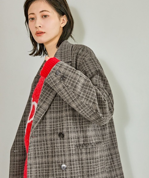 セール】起毛ダブルテーラードジャケット / 627713（テーラード