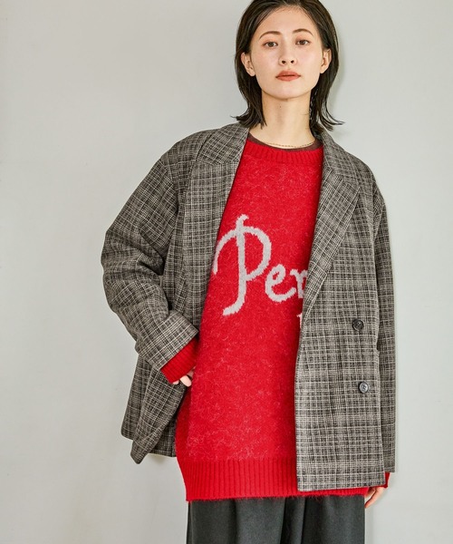 LAKOLE（ラコレ）の「起毛ダブルテーラードジャケット / 627713（テーラードジャケット・レディース・ブラウン/グレー/ブルー・FREE）」の6枚目の写真