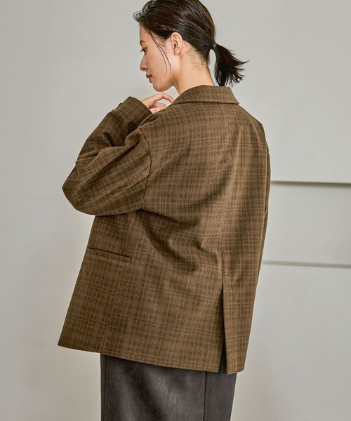 LAKOLE（ラコレ）の「起毛ダブルテーラードジャケット / 627713（テーラードジャケット・レディース・ブラウン/グレー/ブルー・FREE）」の19枚目の写真