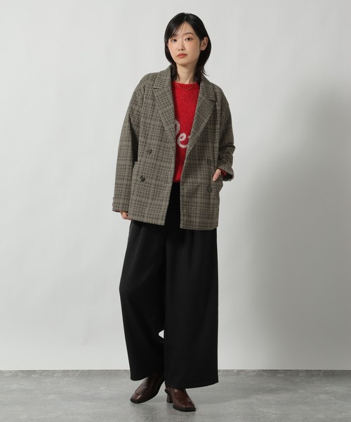 LAKOLE（ラコレ）の「起毛ダブルテーラードジャケット / 627713（テーラードジャケット・レディース・ブラウン/グレー/ブルー・FREE）」の20枚目の写真