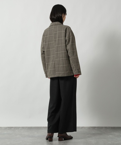 LAKOLE（ラコレ）の「起毛ダブルテーラードジャケット / 627713（テーラードジャケット・レディース・ブラウン/グレー/ブルー・FREE）」の22枚目の写真