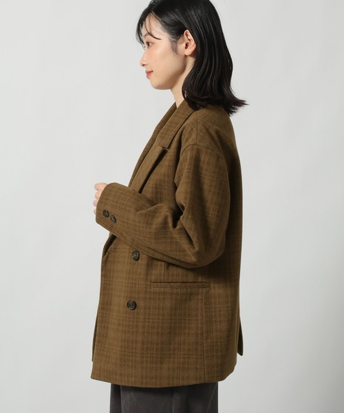 セール】起毛ダブルテーラードジャケット / 627713（テーラード