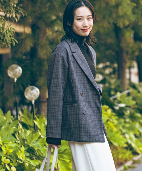 セール】起毛ダブルテーラードジャケット / 627713（テーラード