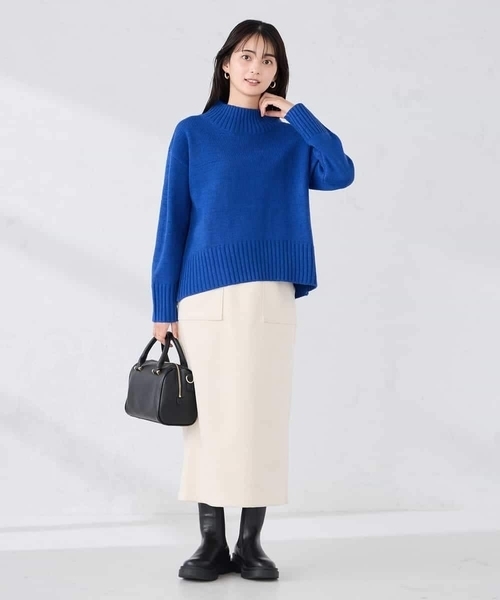 a.v.v(アーヴェヴェ)の「【WEB限定】クロップドバックスリットニット(ニット/セーター・レディース・クリーム/ブルー/チャコールグレー/アイボリー/レッド・36/40/38/42)」の22枚目の写真