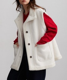 Soiunique（スワユニーク）の「フェイクムートンゆったりサイズスタンドベスト ［Soiunique］（ダッフルコート）」