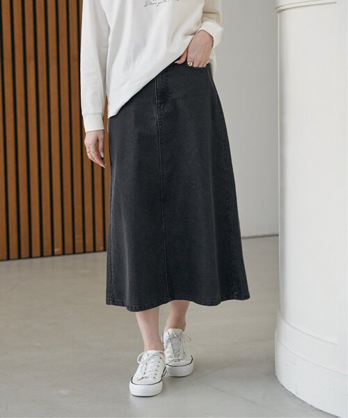ikka（イッカ）の「デニムロングスカート（デニムスカート・レディース・ネイビー/ブラック/ブルー・M/L）」の17枚目の写真