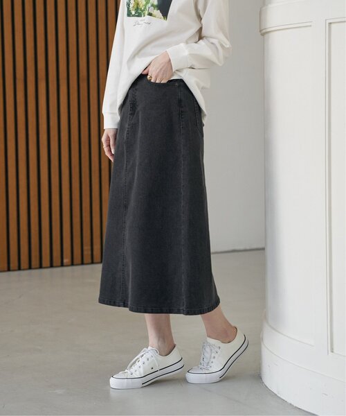 ikka（イッカ）の「デニムロングスカート（デニムスカート・レディース・ネイビー/ブラック/ブルー・M/L）」の18枚目の写真