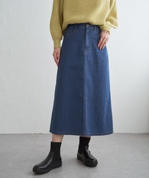 ikka（イッカ）の「デニムロングスカート（デニムスカート）」