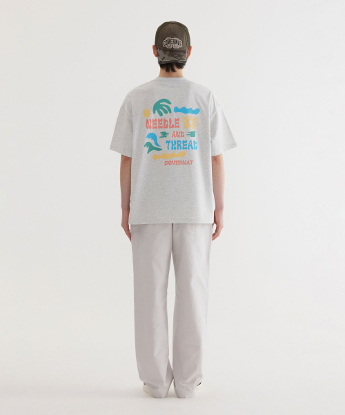 COVERNAT(カバーナット)の「クールコットンドゥードルトロピカルグラフィックTシャツヘザーグレー(Tシャツ/カットソー・レディース・その他・X-SMALL/SMALL/MEDIUM/LARGE/X-LARGE/XX-LARGE)」の6枚目の写真