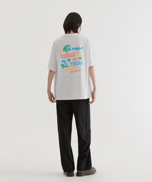 COVERNAT(カバーナット)の「クールコットンドゥードルトロピカルグラフィックTシャツヘザーグレー(Tシャツ/カットソー・レディース・その他・X-SMALL/SMALL/MEDIUM/LARGE/X-LARGE/XX-LARGE)」の11枚目の写真