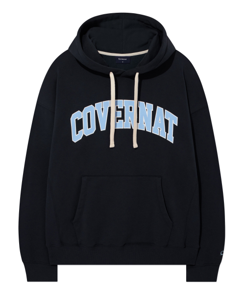 COVERNAT(カバーナット)の「アーチロゴフードパーカー ダークネイビー(パーカー・レディース・その他・LARGE/X-LARGE/SMALL/MEDIUM)」の1枚目の写真