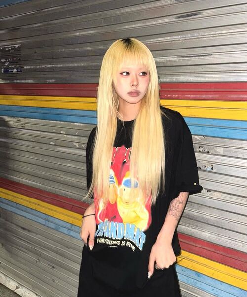 MAINBOOTH（メインブース）の「[パトワマット] バーニングTシャツ(ブラック)（Tシャツ/カットソー・レディース・その他・2/3）」の9枚目の写真