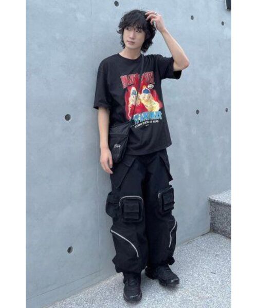 MAINBOOTH（メインブース）の「[パトワマット] バーニングTシャツ(ブラック)（Tシャツ/カットソー・レディース・その他・2/3）」の12枚目の写真