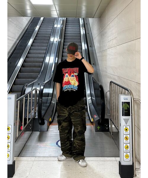 MAINBOOTH（メインブース）の「[パトワマット] バーニングTシャツ(ブラック)（Tシャツ/カットソー・レディース・その他・2/3）」の7枚目の写真
