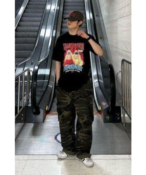 MAINBOOTH（メインブース）の「[パトワマット] バーニングTシャツ(ブラック)（Tシャツ/カットソー・レディース・その他・2/3）」の8枚目の写真