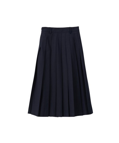 SALON DE YOHN（サロンドヨーン）の「Side Slit Pleated Midi Skirt_ Navy（スカート・レディース・その他・MEDIUM）」の5枚目の写真