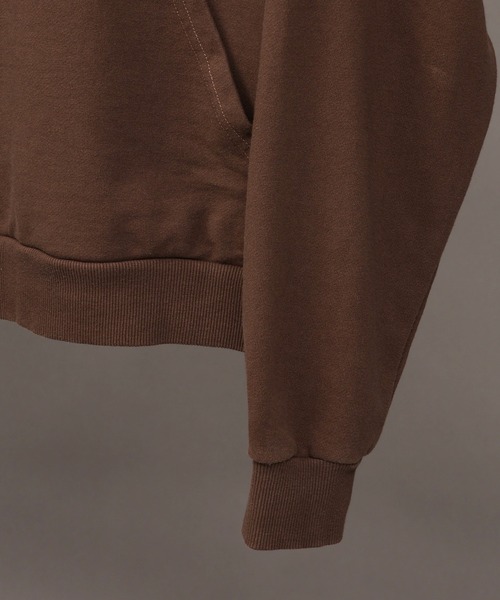 SEQUENZ(シークエンズ)の「【SEQUENZ/シークエンズ】SEE-THROUGH LOGO HOODIE(パーカー・メンズ・ブラウン/ネイビー/杢グレー/ブラック・S/M/L)」の15枚目の写真