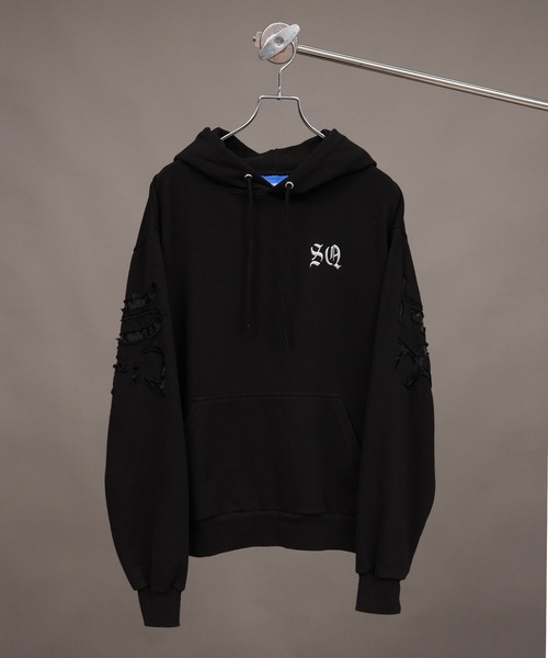 SEQUENZ(シークエンズ)の「【SEQUENZ/シークエンズ】SEE-THROUGH LOGO HOODIE(パーカー・メンズ・ブラウン/ネイビー/杢グレー/ブラック・S/M/L)」の21枚目の写真