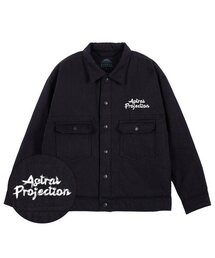 ASTRAL PROJECTION（アストラルプロジェクション）の「アストラルレタリングオーバーサイズトラッカージャケット_ブラック（ダウンジャケット/コート）」