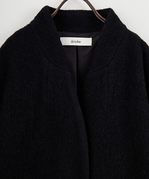 セール】[anuke/アンヌーク] ウール カラーレスコクーンコート（その他