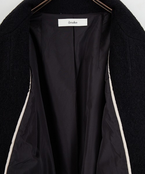 セール】[anuke/アンヌーク] ウール カラーレスコクーンコート（その他