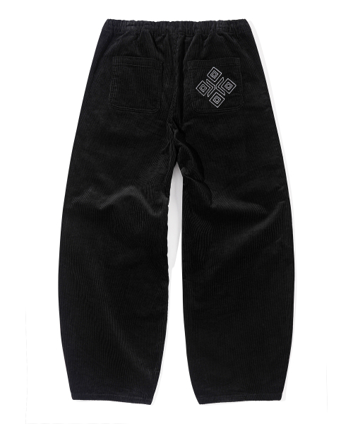 ボヘミアンバルーンフィットコーデュロイバンディングパンツ[ブラック]_SEPT071BLACK