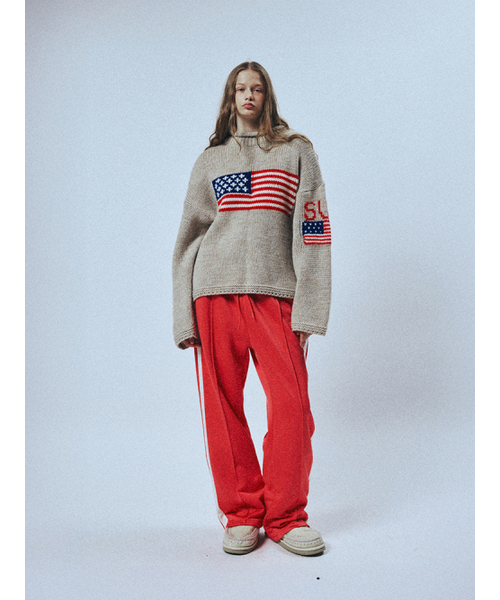 SUNDAY FRUIT MARKET（サンデーフルーツマーケット）の「SUNDAY JERSEY TRACK PANT RED（スウェットパンツ・メンズ・その他・LARGE/SMALL/MEDIUM）」の5枚目の写真