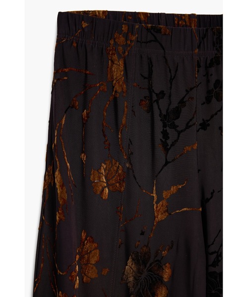 Desigual（デシグアル）の「フロッキープリント ブラウンのニットロングパンツ（その他パンツ・レディース・ブラウン・S/M/L/XL/XS）」の4枚目の写真