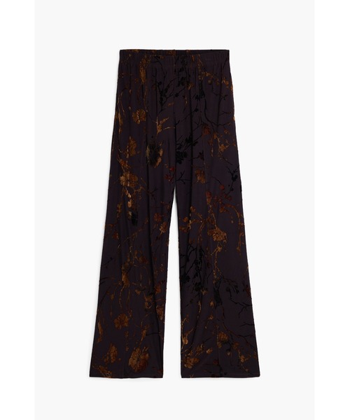 Desigual（デシグアル）の「フロッキープリント ブラウンのニットロングパンツ（その他パンツ・レディース・ブラウン・S/M/L/XL/XS）」の3枚目の写真