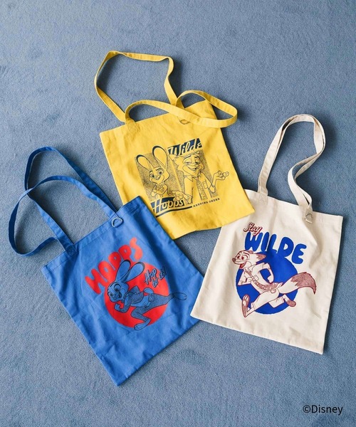 GLOBAL WORK(グローバルワーク)の「ズートピア/トートBAG/612817(トートバッグ・キッズ・イエロー/アイボリー/ブルー・ONE SIZE)」の4枚目の写真