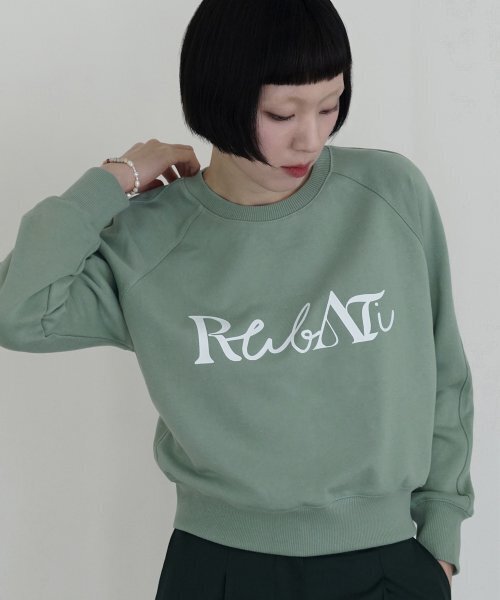 RUBATI(ルバティ)の「Lettering Logo Sweatshirt (PISTACHIO)(スウェット・レディース・その他・size2/size1)」の1枚目の写真