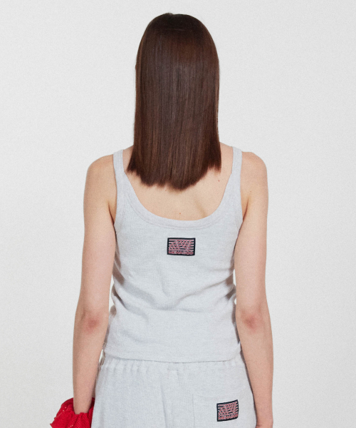 MENASOO（ミナス）の「Track Logo Reversible Waffle Sleeveless_White Melange（Tシャツ/カットソー・レディース・ホワイト・F）」の8枚目の写真