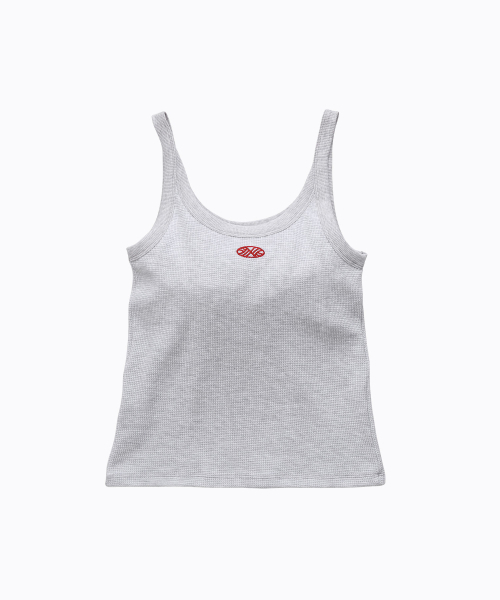 MENASOO（ミナス）の「Track Logo Reversible Waffle Sleeveless_White Melange（Tシャツ/カットソー・レディース・ホワイト・F）」の10枚目の写真