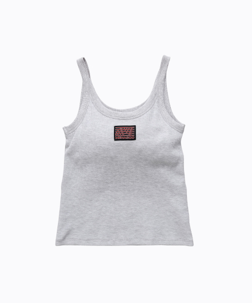 MENASOO（ミナス）の「Track Logo Reversible Waffle Sleeveless_White Melange（Tシャツ/カットソー・レディース・ホワイト・F）」の11枚目の写真