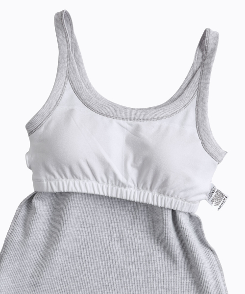 MENASOO（ミナス）の「Track Logo Reversible Waffle Sleeveless_White Melange（Tシャツ/カットソー・レディース・ホワイト・F）」の14枚目の写真