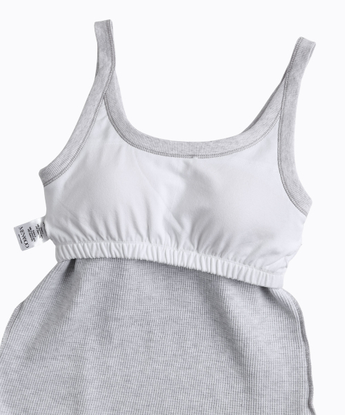MENASOO（ミナス）の「Track Logo Reversible Waffle Sleeveless_White Melange（Tシャツ/カットソー・レディース・ホワイト・F）」の15枚目の写真